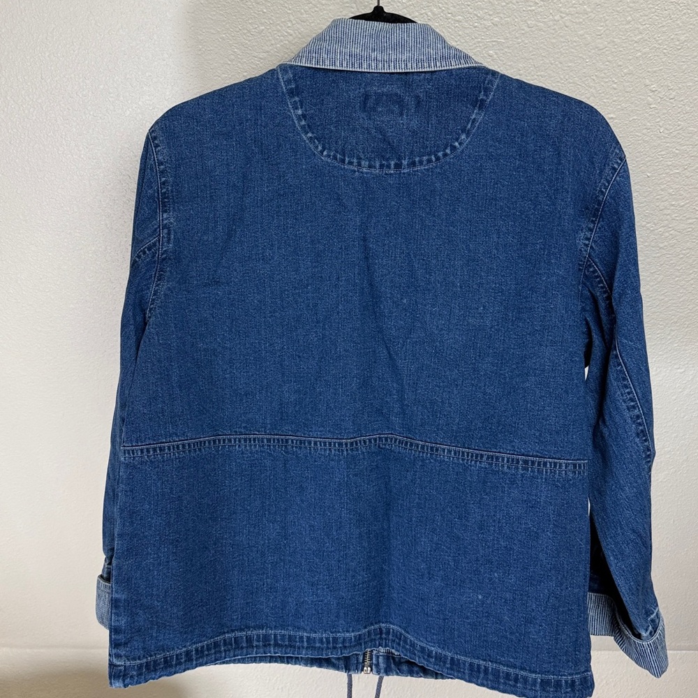 TALBOTS Barn coat. Size Small. Denim - Picture 7 of 7